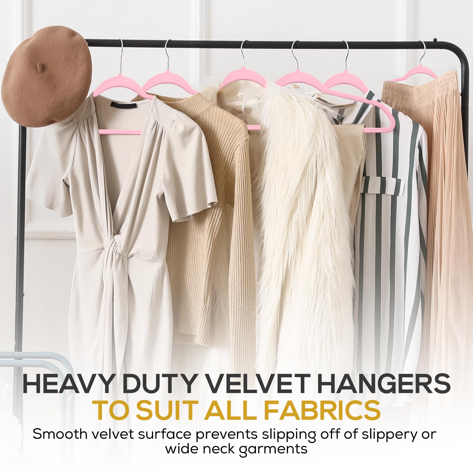 TechZoo velvet hangers with notches for tanks and skirts