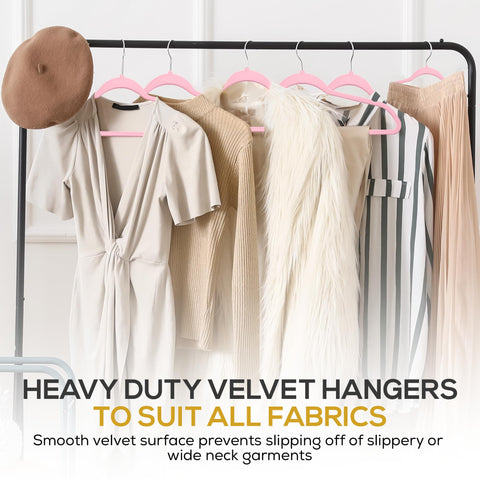 TechZoo velvet hangers with notches for tanks and skirts