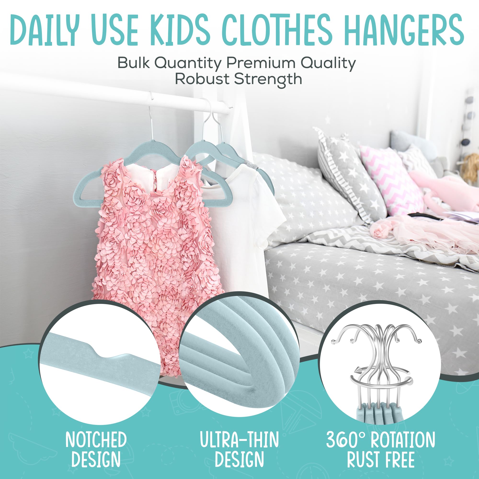 TechZoo ultra-slim design saves closet space while organizing clothes