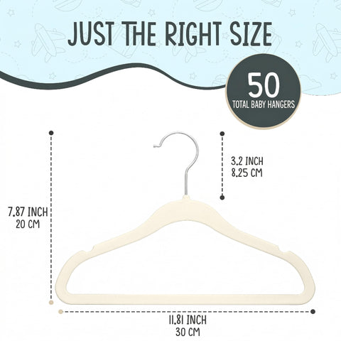 TechZoo ultra-slim hangers save closet space for kids’ wardrobes.