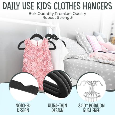 TechZoo velvet hangers with 360° swivel hook for easy access.