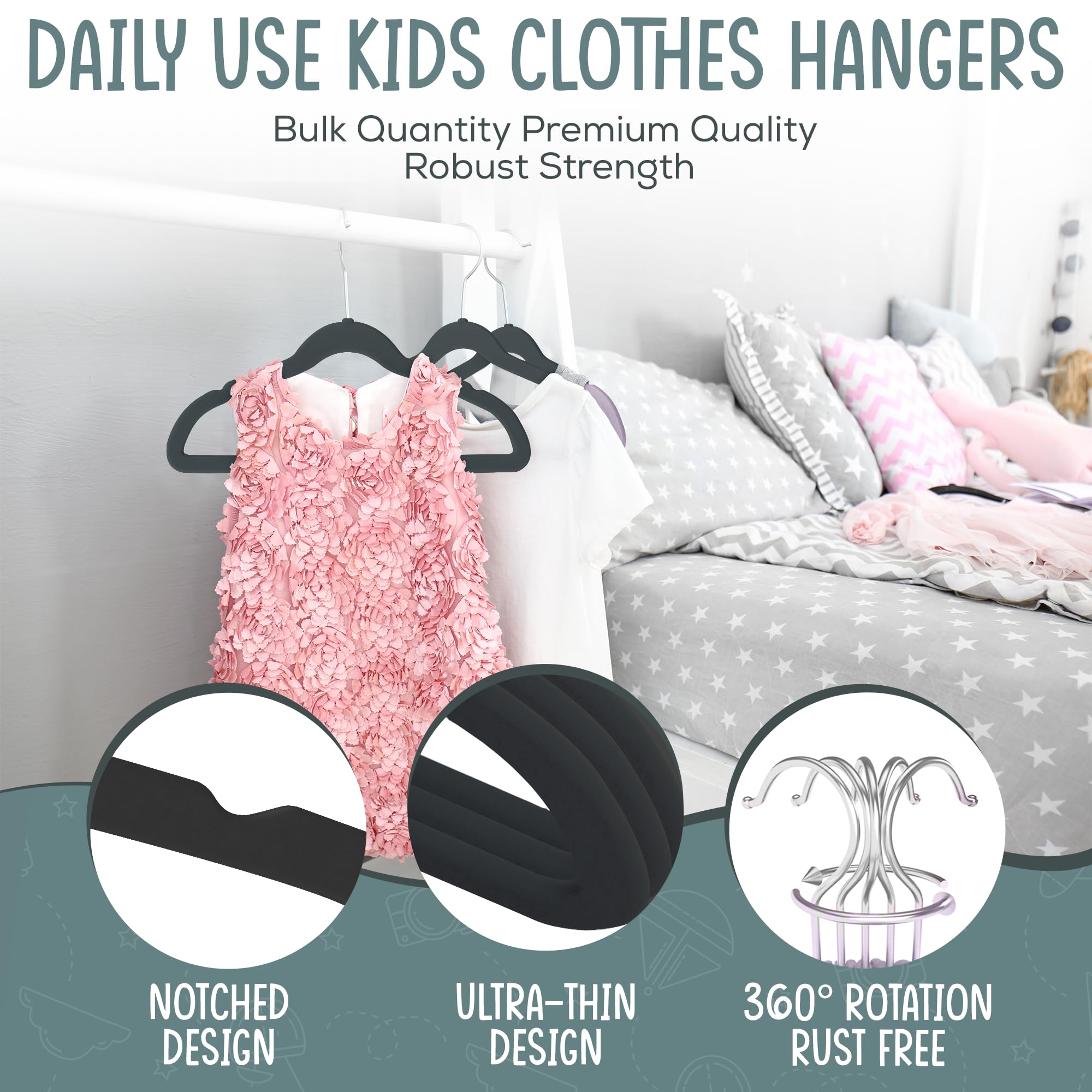 TechZoo Ultra slim design maximizes closet space without sacrificing strength.