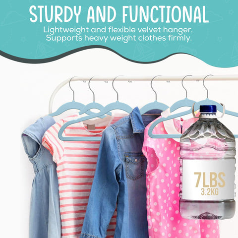 TechZoo versatile kids wardrobe hangers for jackets and dresses
