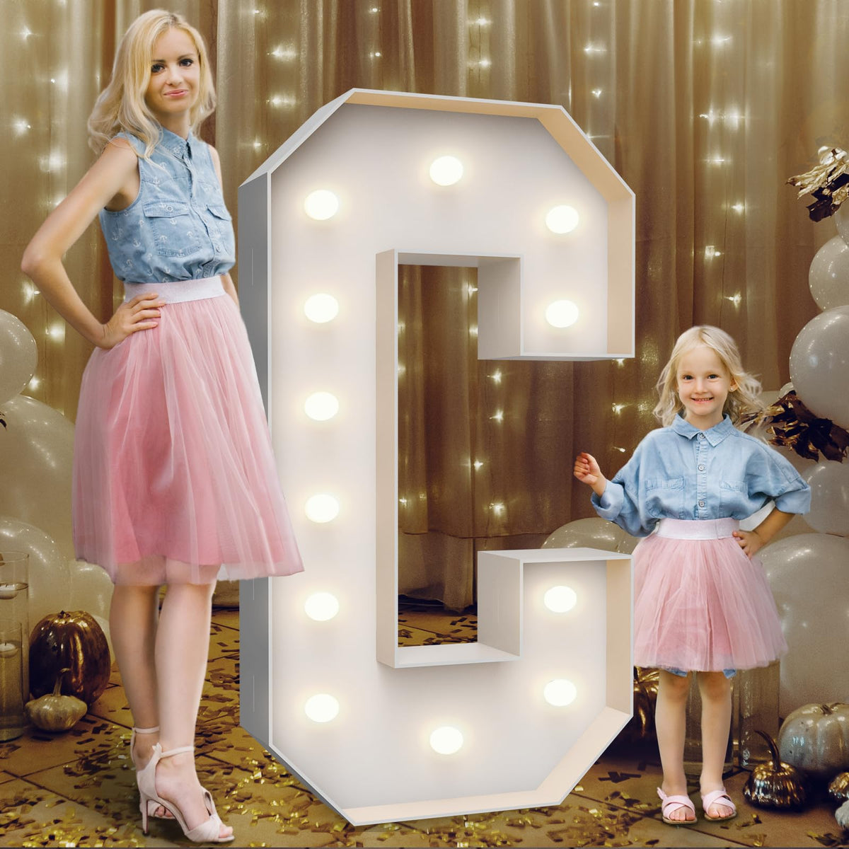Teebloom 4ft marquee letters C construction guide for quick setup