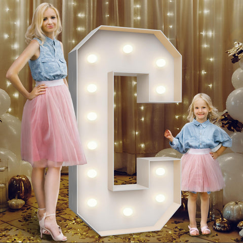Teebloom 4ft marquee letters C construction guide for quick setup