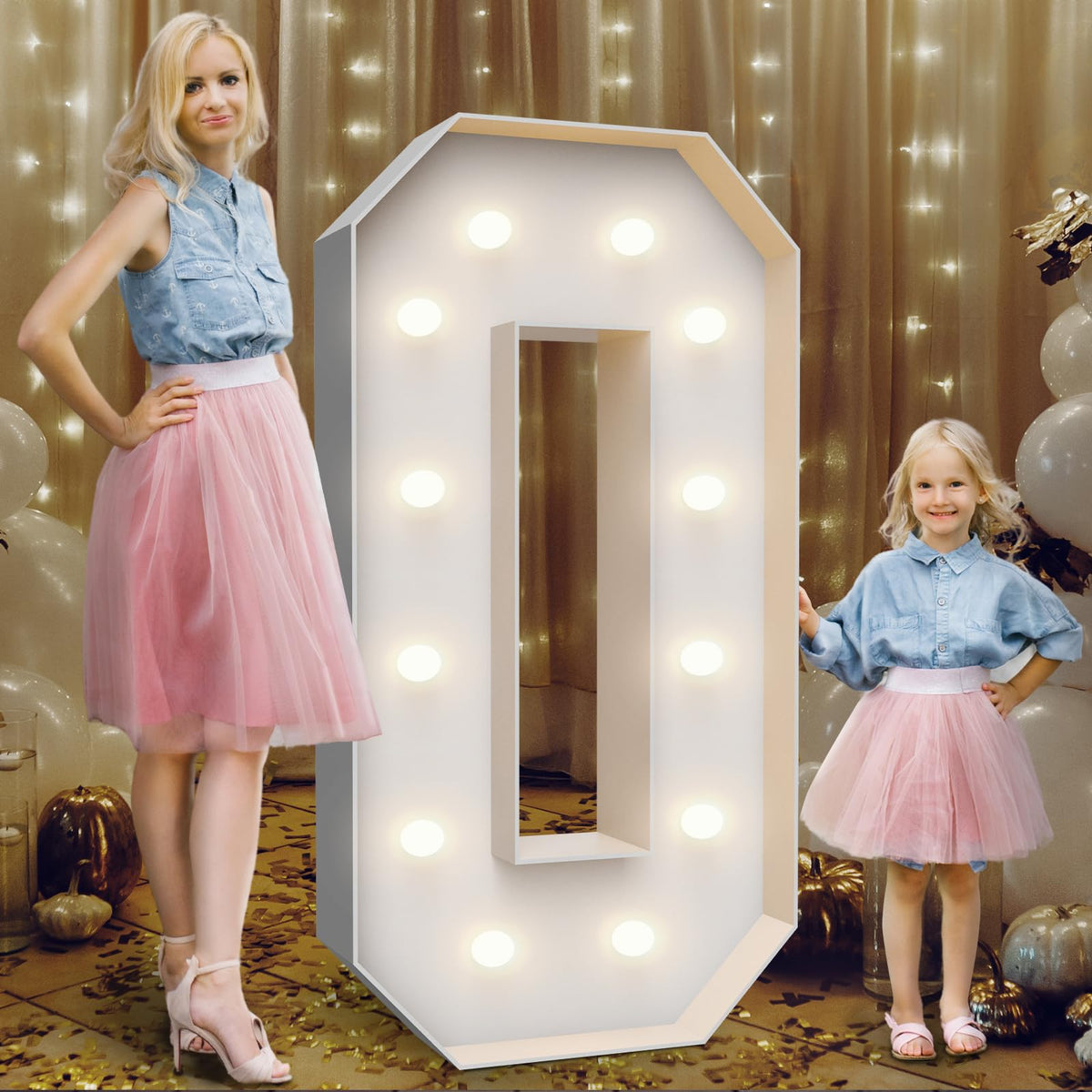 Teebloom 4ft marquee numbers assembly guide for quick setup and standout decor.