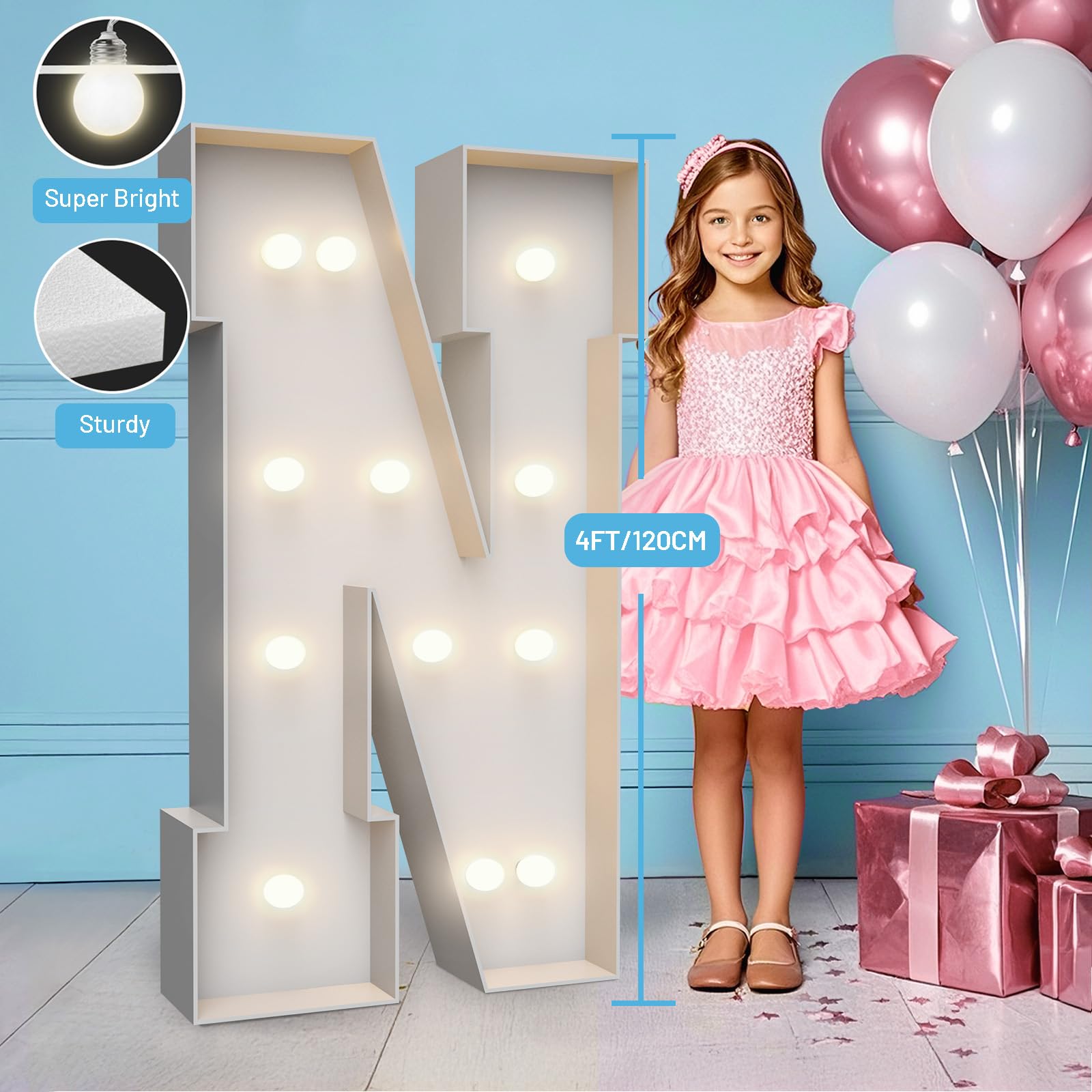 Teebloom pre-cut foam board set simplifies setup for stylish party decor.