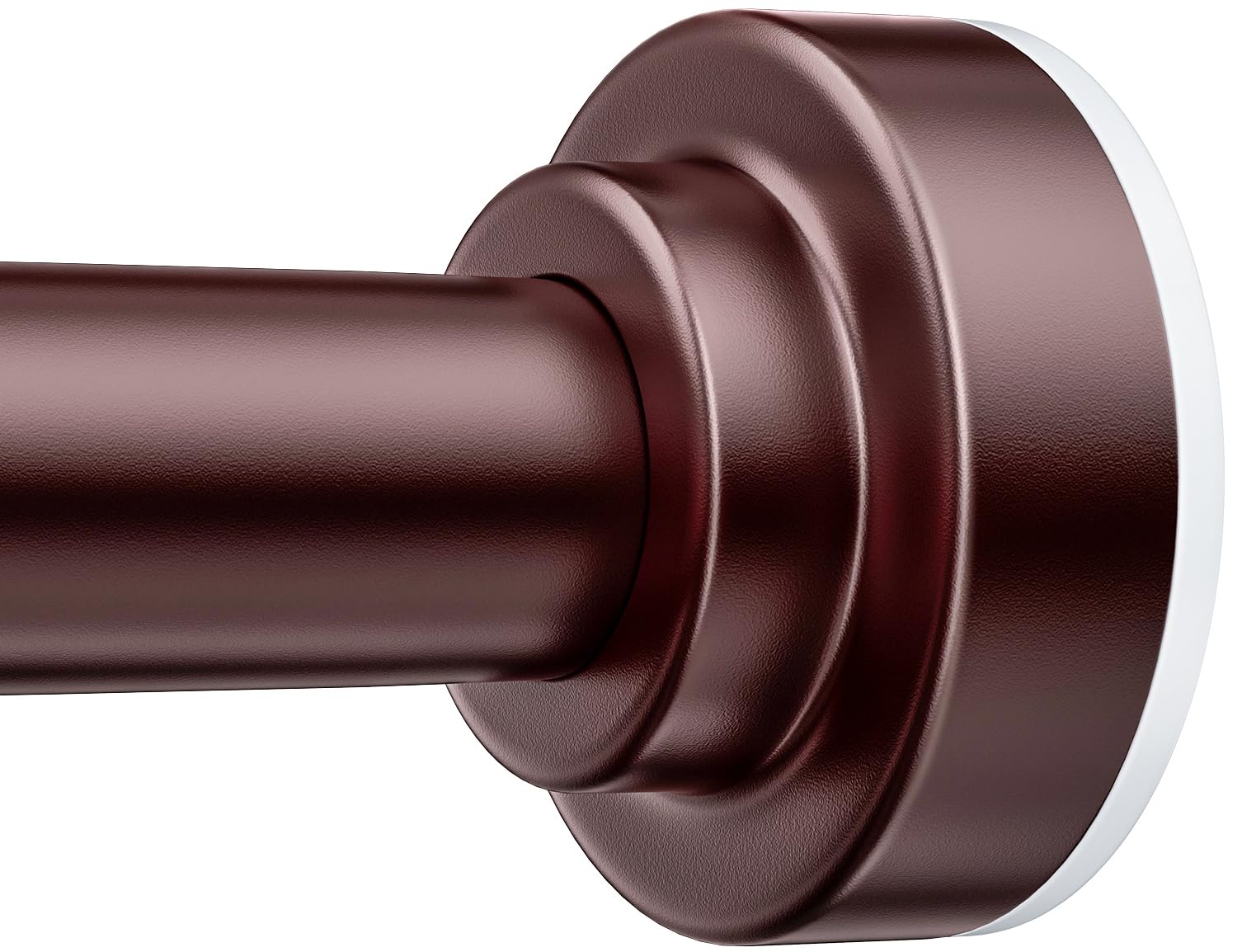 TEECK shower rod extended from 27 to 76 inches for flexible bathroom layouts