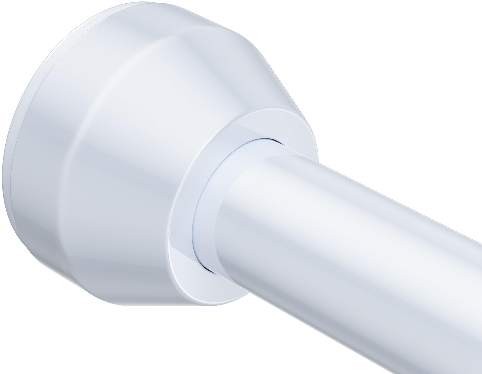 TEECK shower rod 32-79 inch adjustable fits standard bathrooms and prevents sagging.