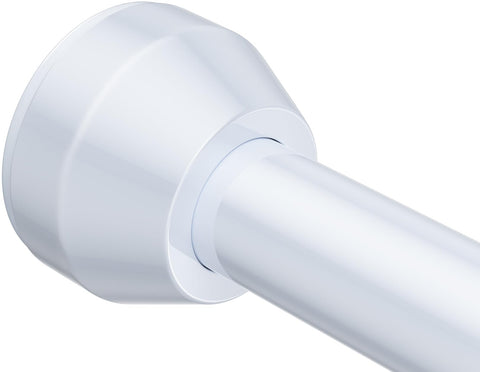 TEECK shower rod 32-79 inch adjustable fits standard bathrooms and prevents sagging.