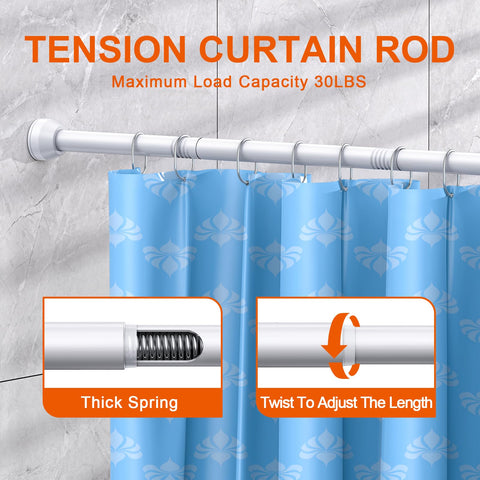 TEECK anti-slip silicone ends protect walls while holding a heavy curtain.