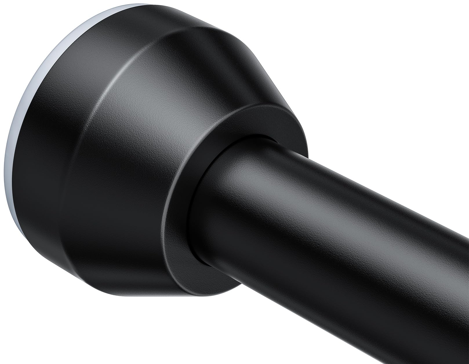 TEECK shower rod extended between walls for a secure 32-79 inch fit, sag-free.