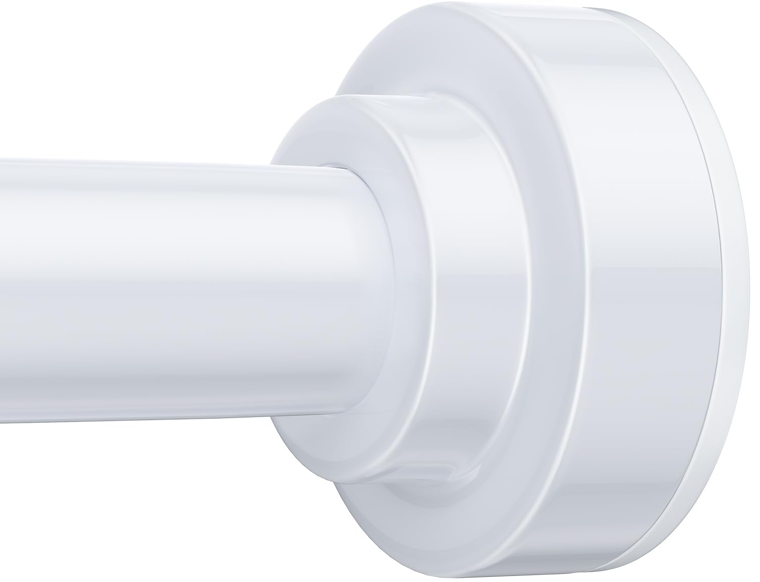 TEECK shower rod extended from 32 to 80 inches for versatile bathroom fits.