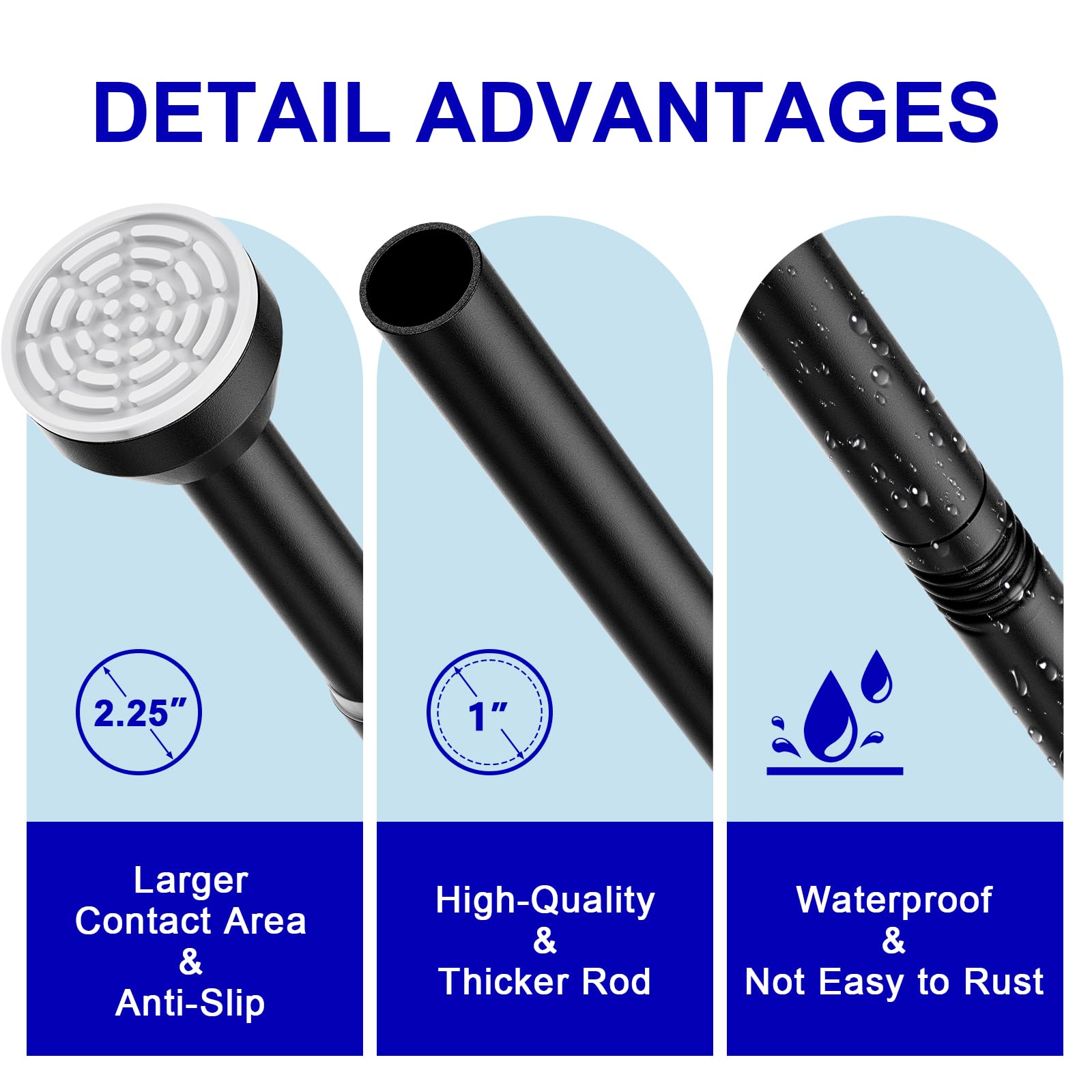 TEECK shower rod no-drill design preserves walls and speeds up setup