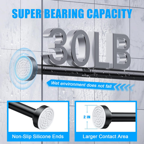 TEECK stainless steel rod with anti-slip suction cup for reliable hold