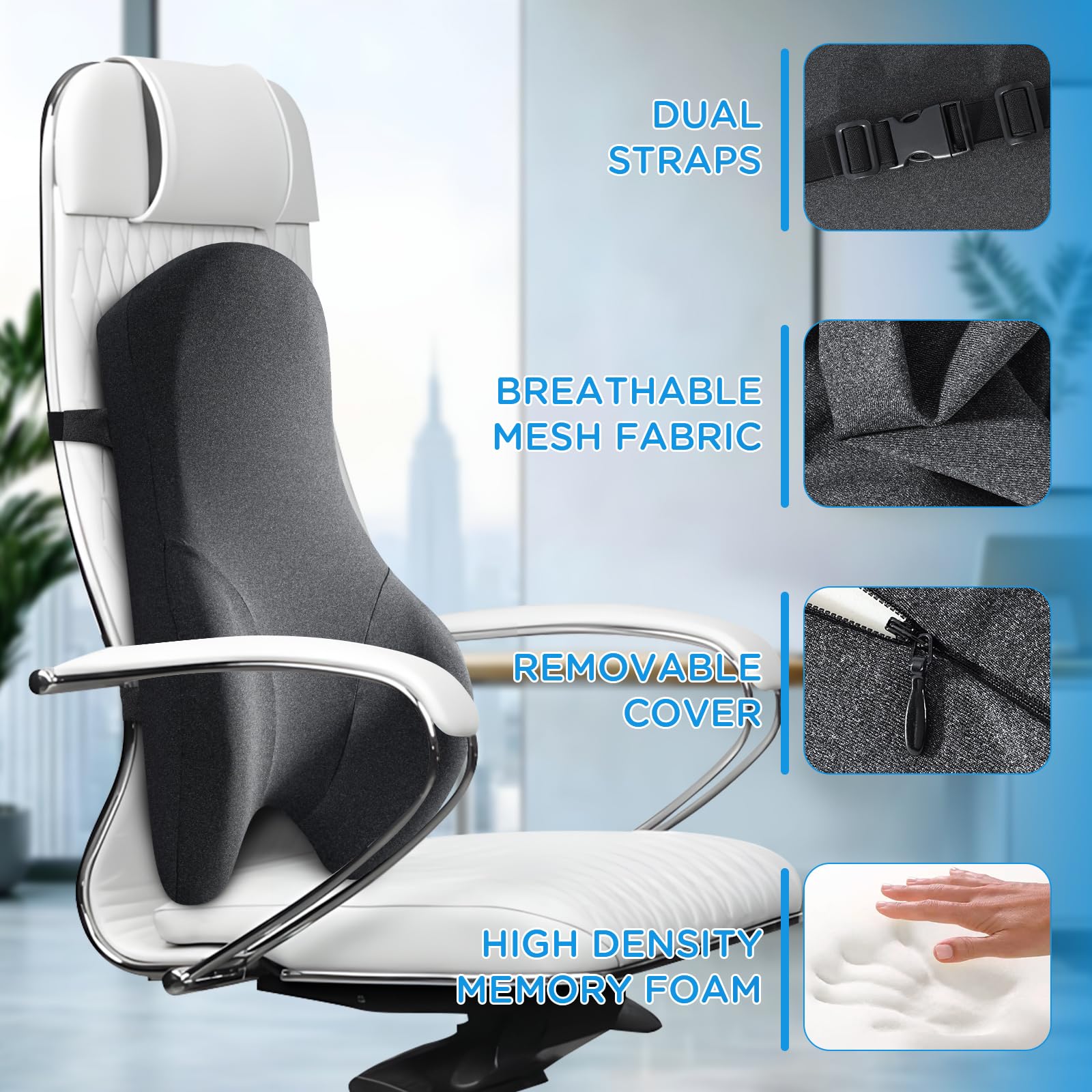 Teemour back-pain-relief can support comfort during long desk sessions.