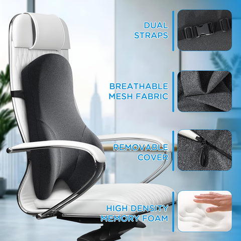 Teemour back-pain-relief can support comfort during long desk sessions.