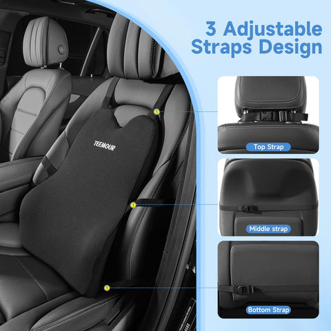 Removable cover of Teemour lumbar pillow for easy cleansing and fresh car interior