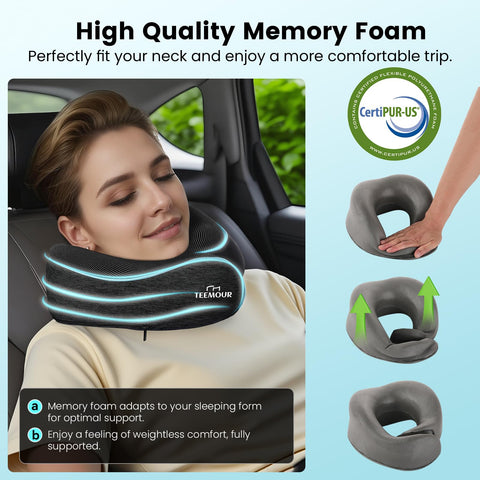 Teemour travel eye mask and earplugs set for rest