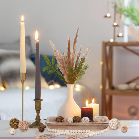 Teenyyou display ideas for dining table or mantel shelf.