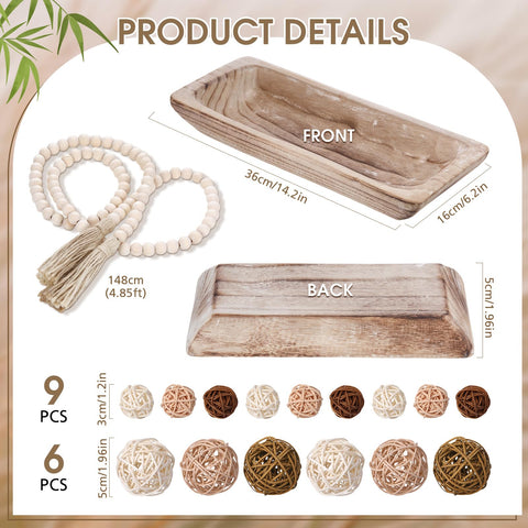 Teenyyou wicker rattan balls in neutral hues add texture to decor.