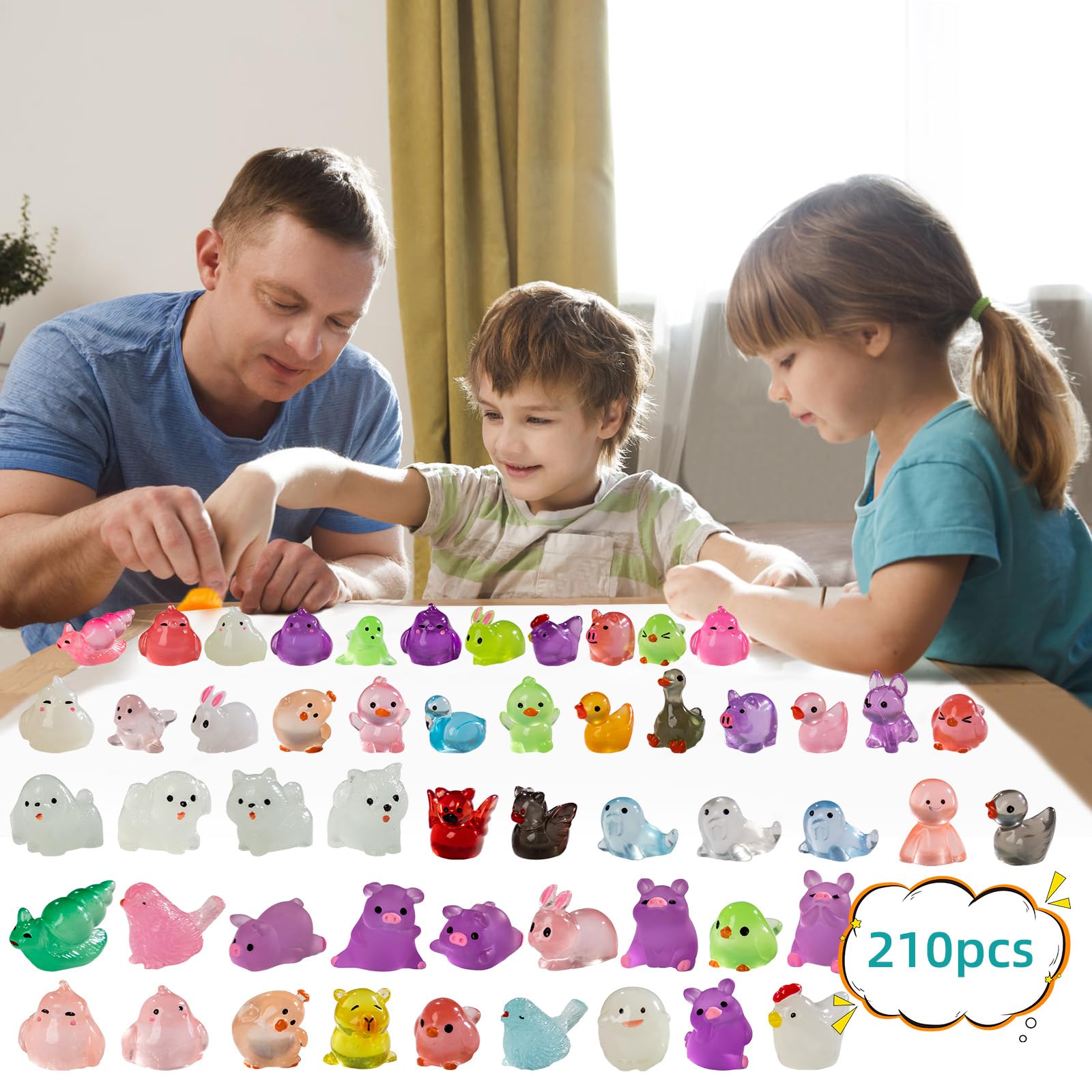 Teenzee marine life mini figures for ocean-themed crafts and displays.