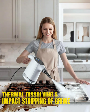 TEEVOGO all-in-one steam cleaner with accessories for diverse surfaces