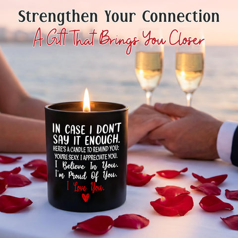 TEEZWONDER candle on living room table creates romantic centerpiece.