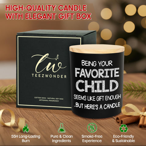 TEEZWONDER Soy wax candle is an eco-friendly option for home comfort.