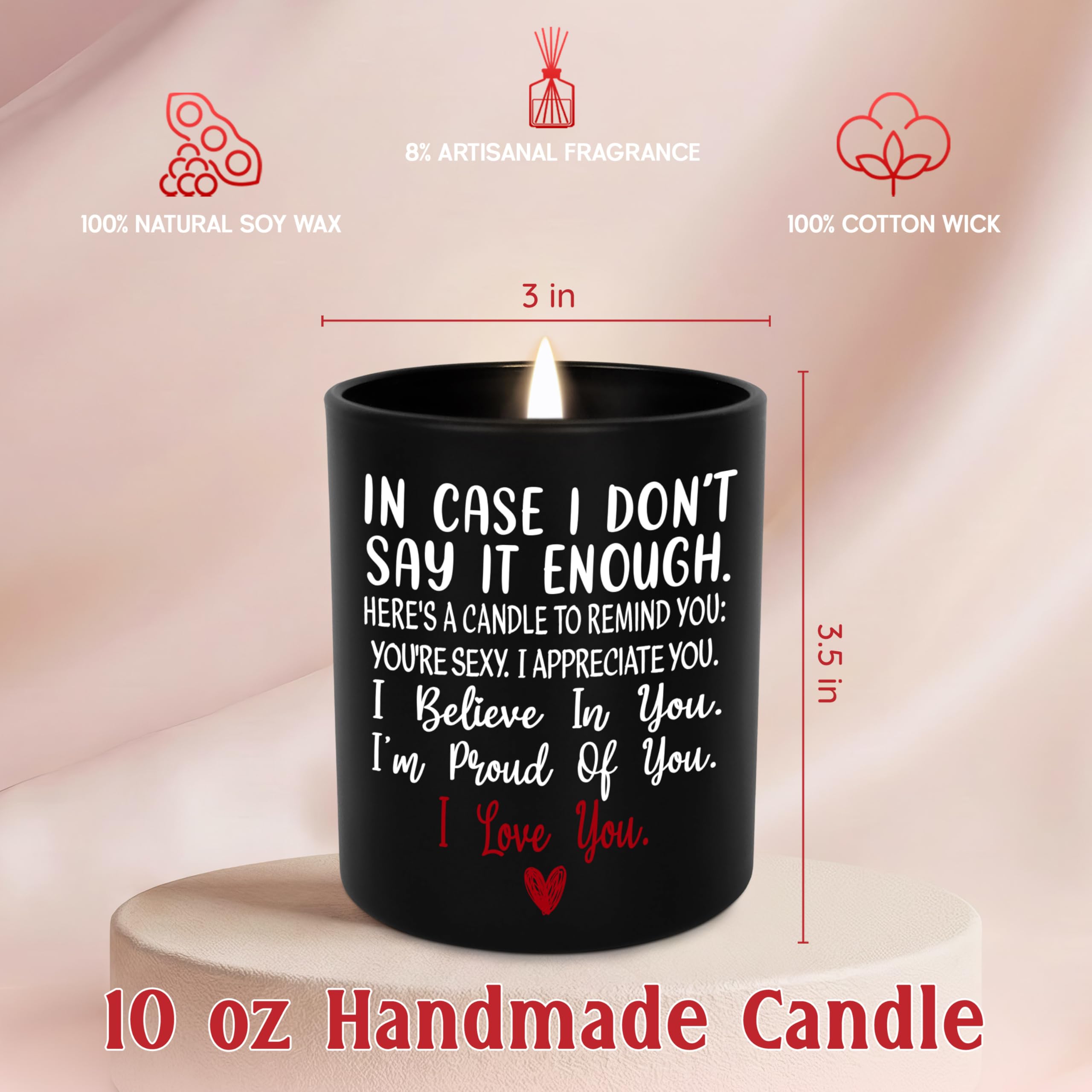TEEZWONDER vanilla lavender candle burn-time label close-up highlighting long hours.