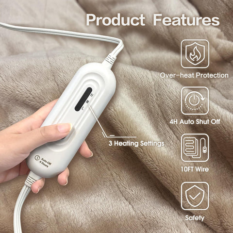 Tefici controller with 3 heat settings for customizable warmth