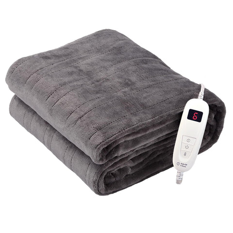 Tefici heated blanket throw 50x60 front view offers cozy warmth on bed or couch.