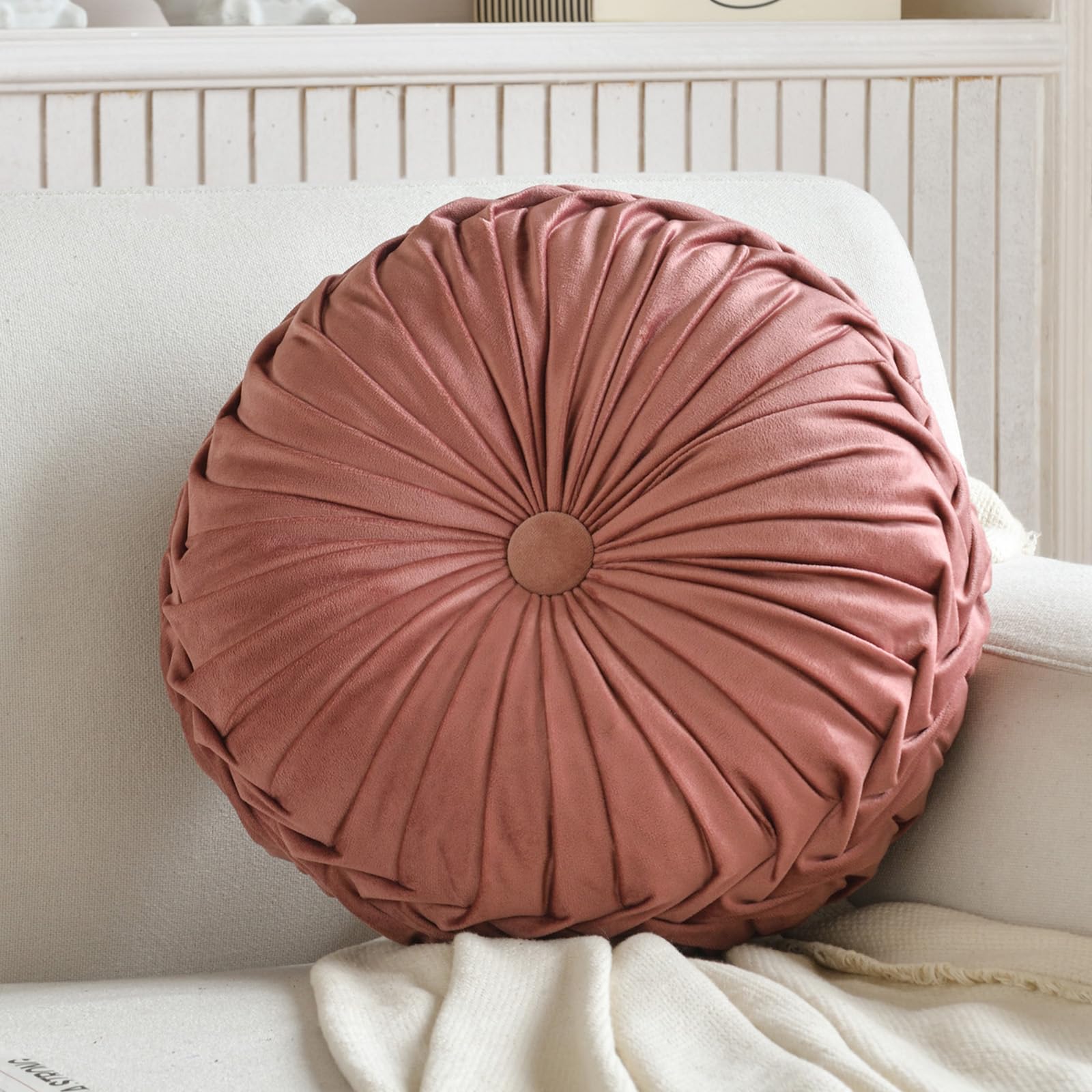 Teieas round pillow presented as a thoughtful gift for family or friends