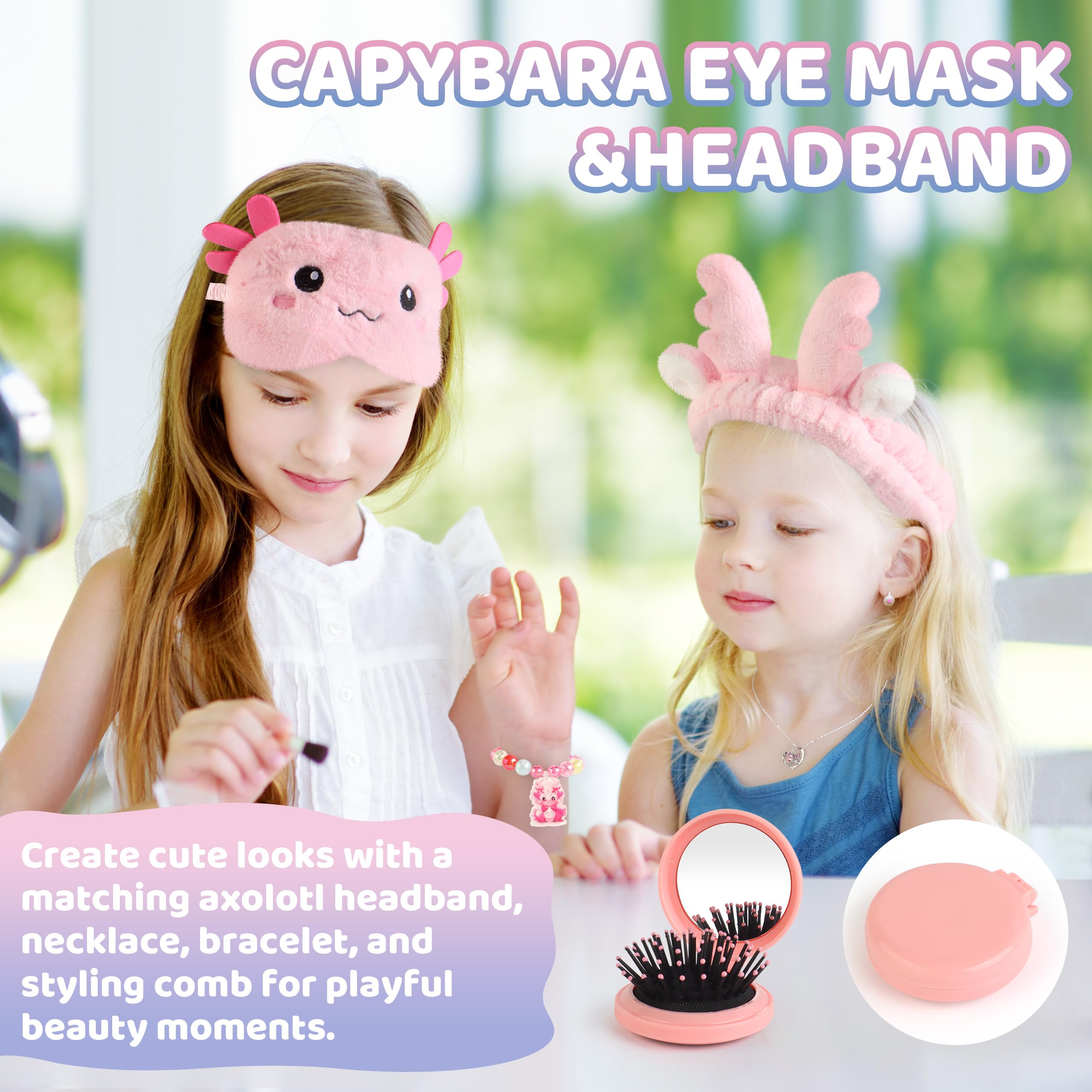 Tekeii axolotl eye mask soft and cozy for restful moments
