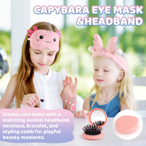 Tekeii axolotl eye mask soft and cozy for restful moments