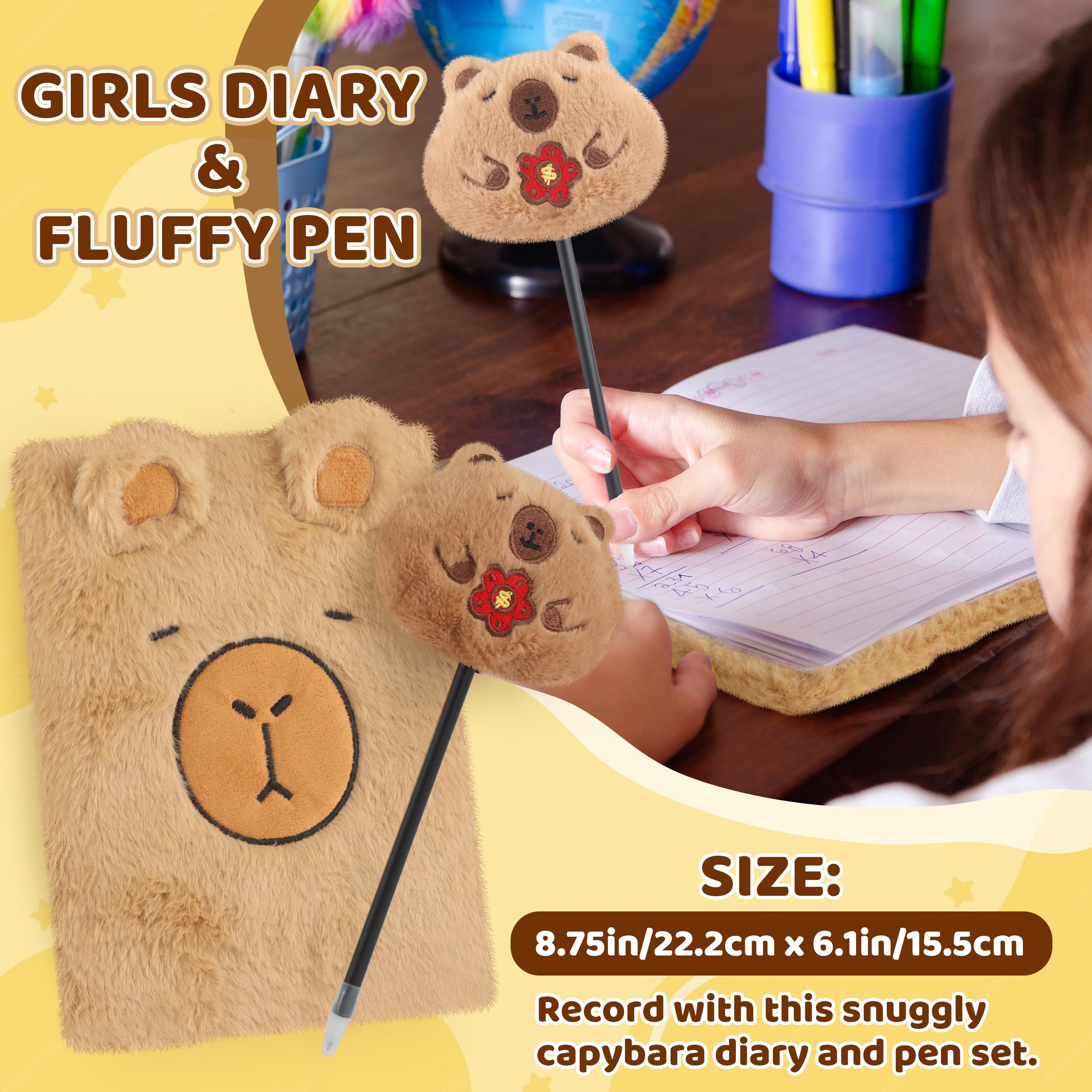 Tekeii Capybara plush pen – fun writing tool for kids