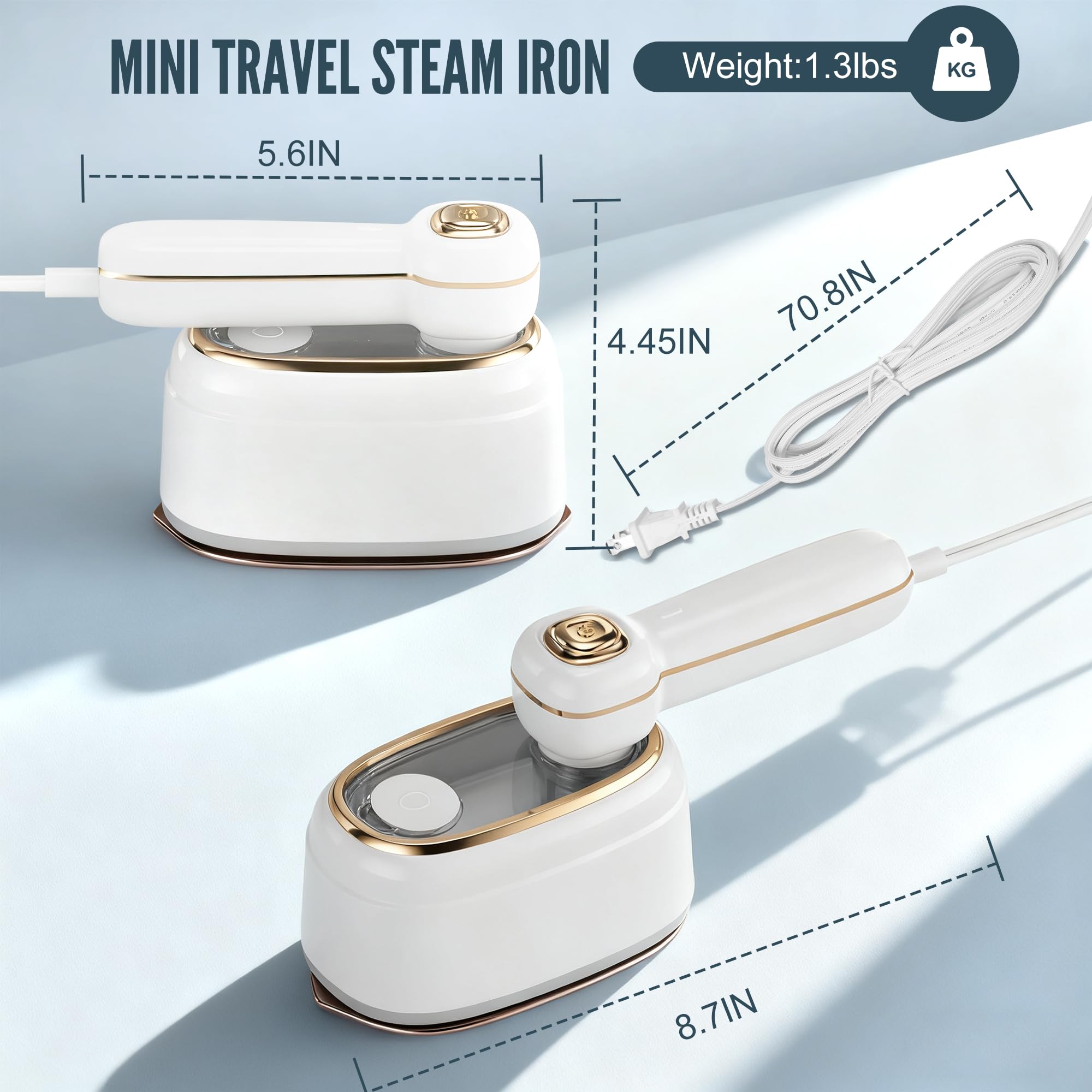 TEKI Travel Steamer is suitable for nylon, silk, cotton, and linen fabrics.