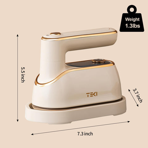 TEKI hotel-ready travel steamer supports quick water top-ups at sinks