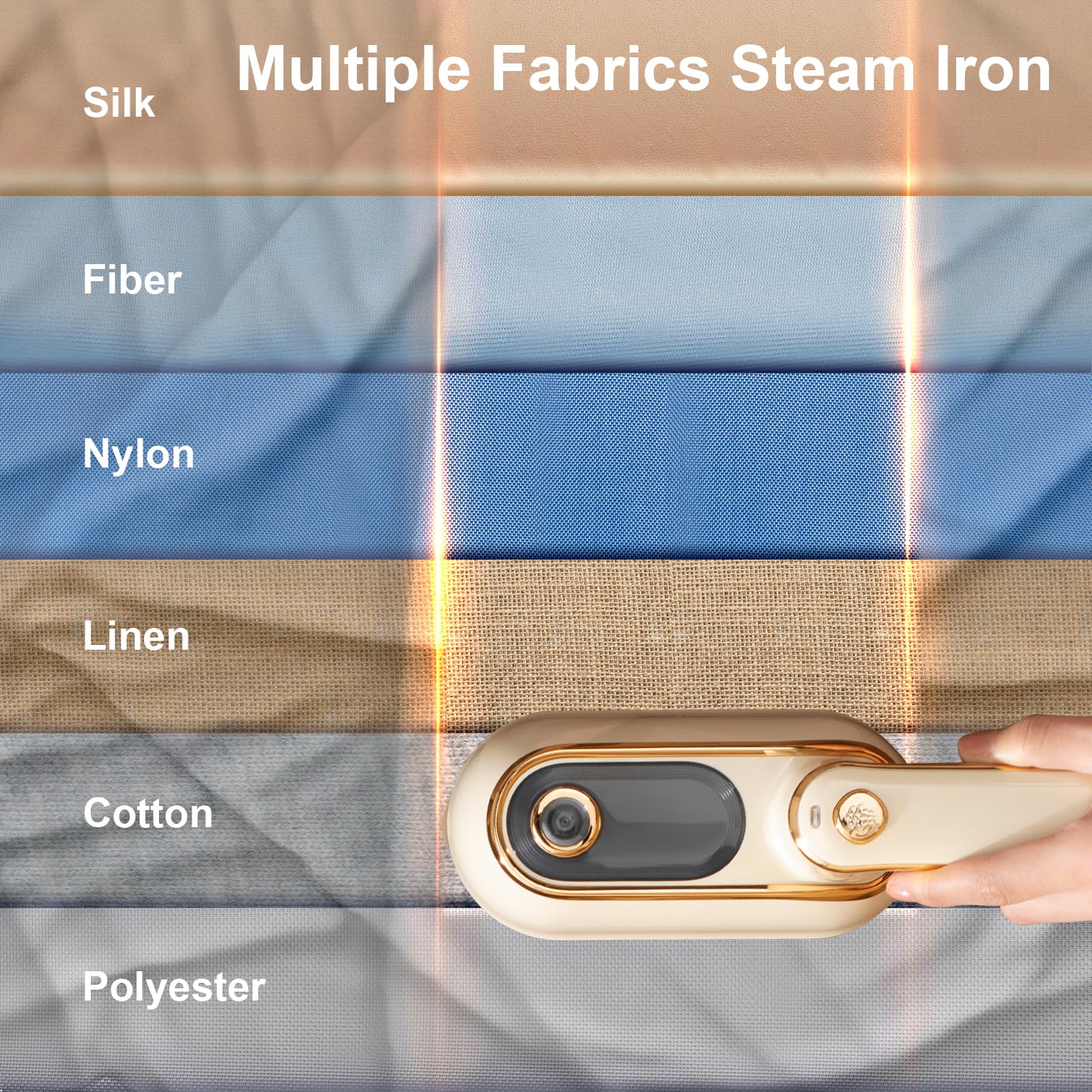 TEKI lightweight travel iron design ideal for backpack and carry-ons