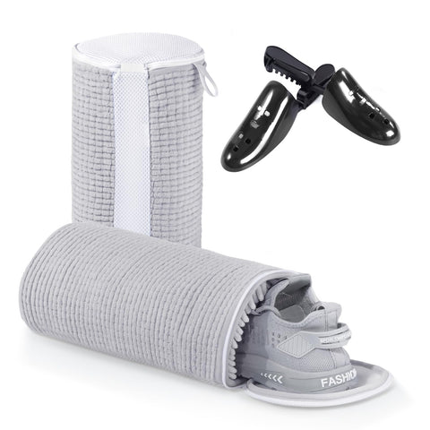 Teletrogy shoe wash bag with 360 wrap design protects sneakers during machine washing.