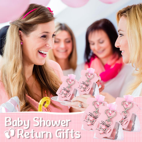 Teling pink greeting tags, add warm thanks to guests