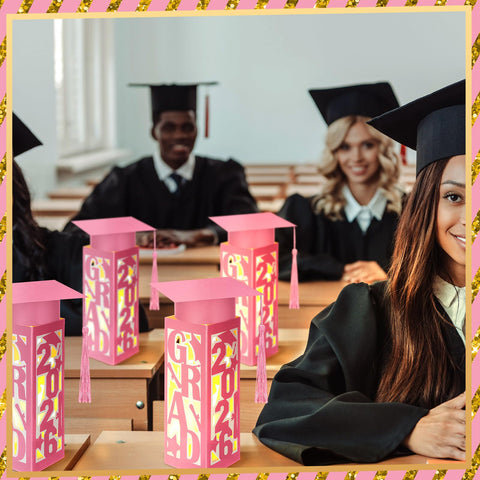 Tellingyou cap-and-certificate box centerpiece doubles as a vase or weight.