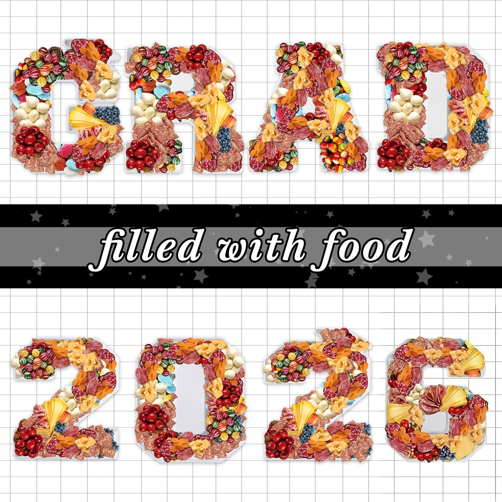 Tellingyou photo prop grad decor white, perfect for table setups and photo moments.