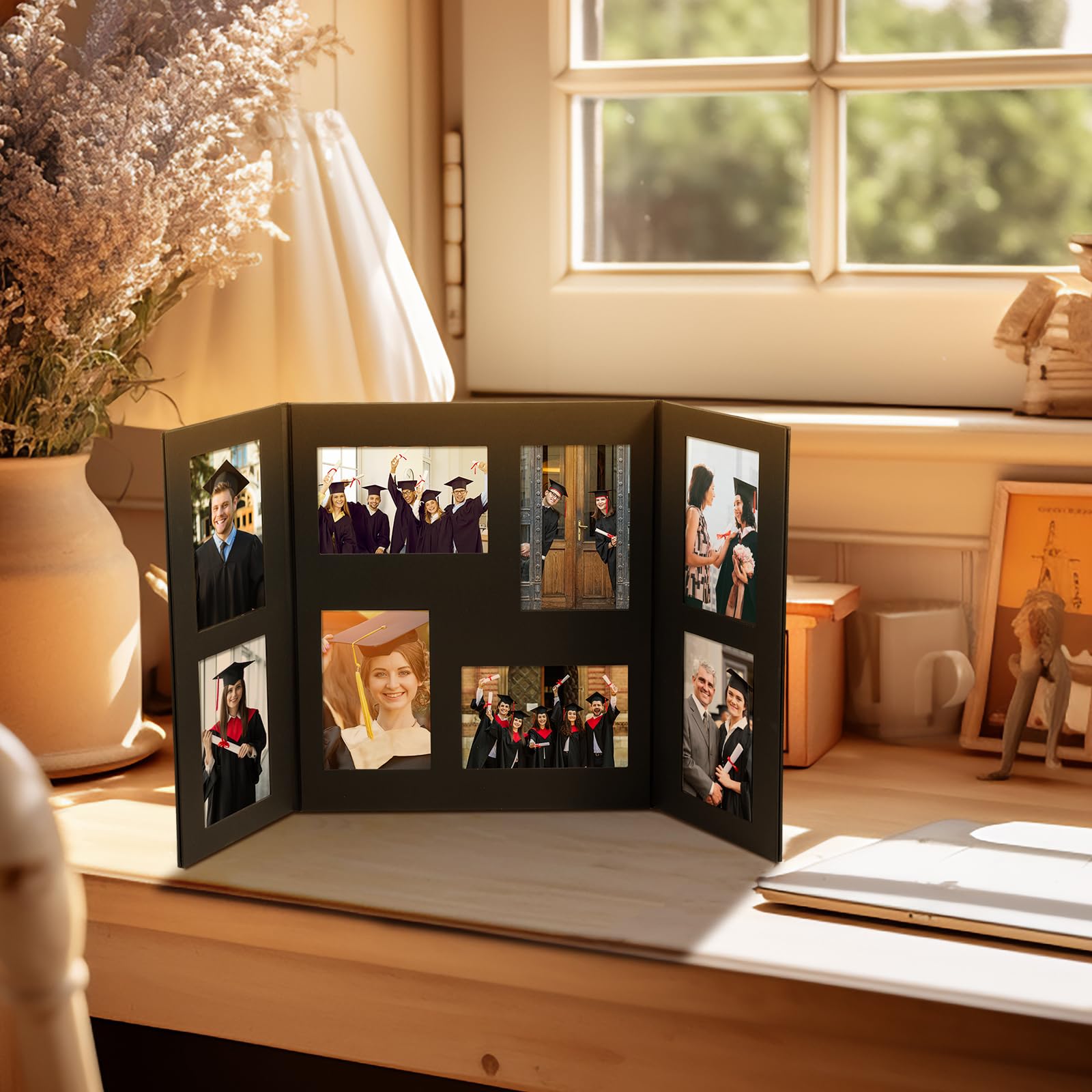 Tellingyou Senior Multi Frame desk view keeps memories organized
