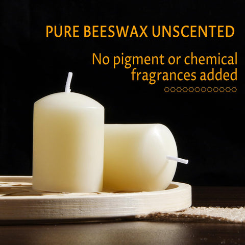 TELOSMA beeswax candles with natural wicks suitable for emergencies