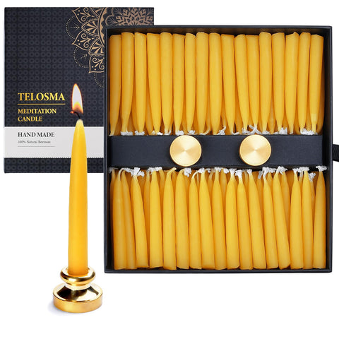 Telosma mini taper candles 2.5in on display for intimate lighting.