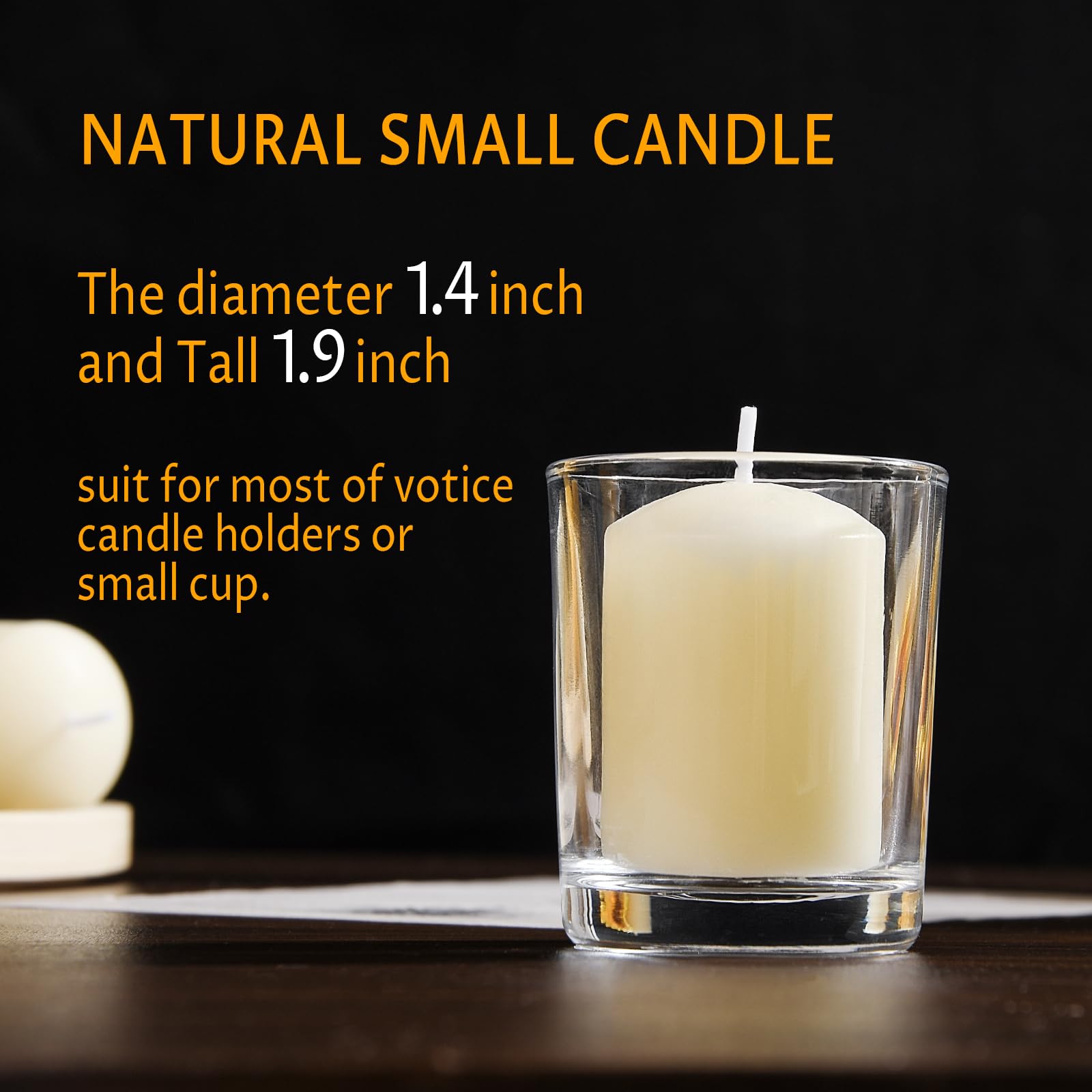 TELOSMA off-white candles fit most holders with 1.4 inch diameter