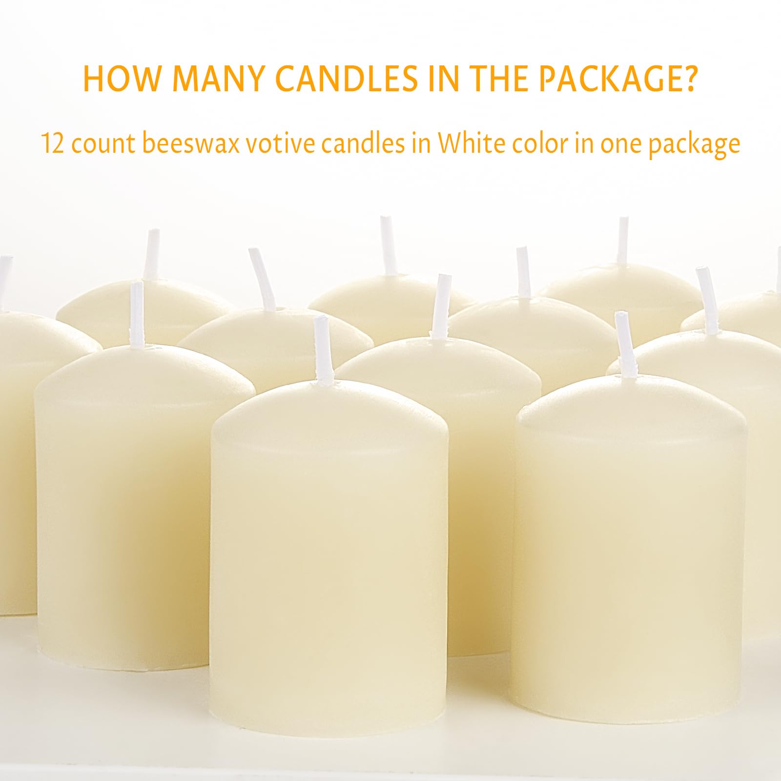 TELOSMA votive candles burning evenly on an elegant table setting