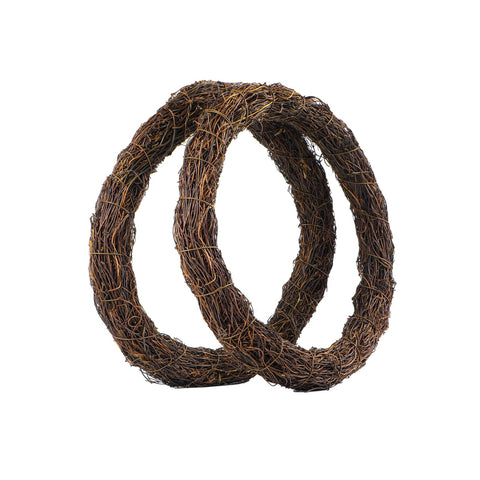 Temfmy natural grapevine wreath 14-inch base for versatile DIY decor projects.