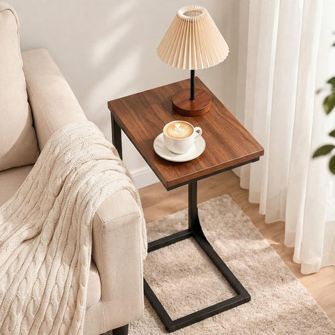 TEMI end table doubles as a compact laptop desk or breakfast tray.